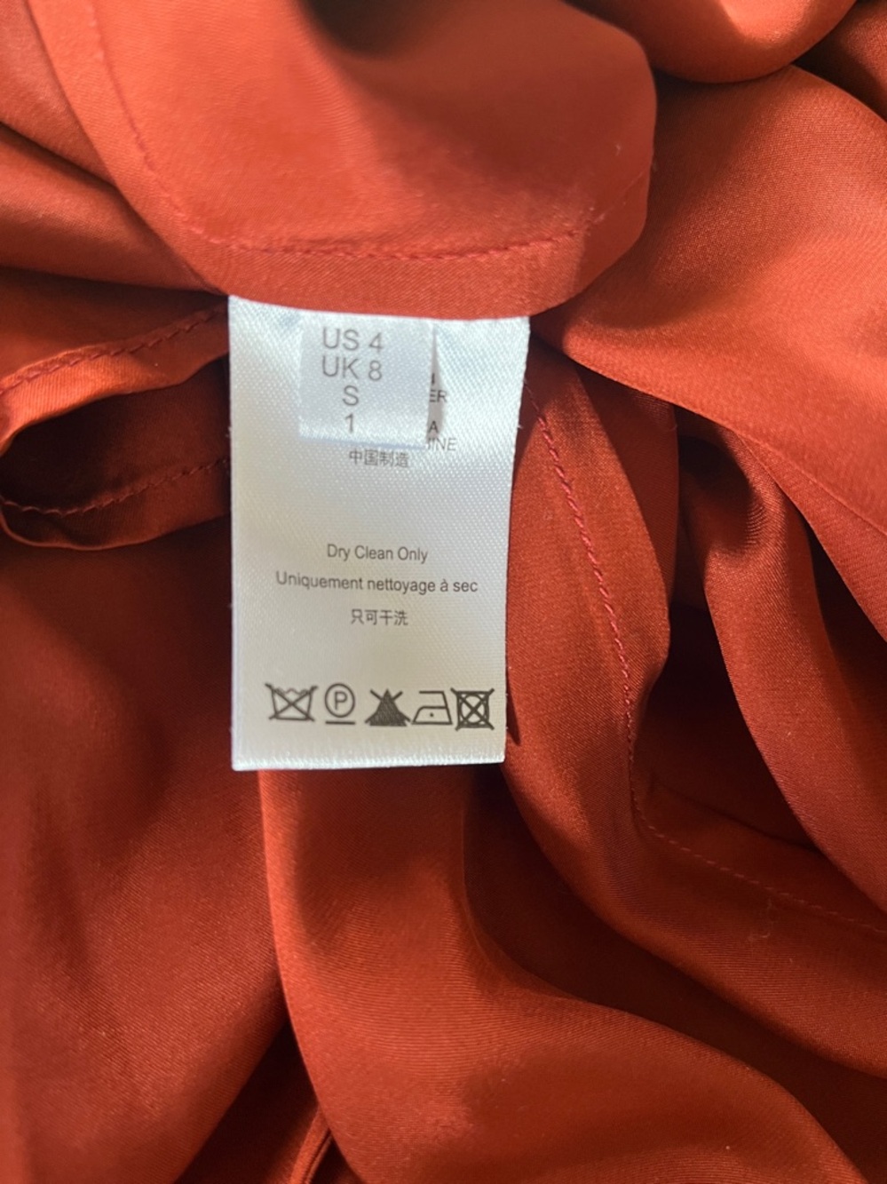 Sleeping with Jacque "Freudian" Silk Slip Dress in Copper.  Size 4 - Picture 11 of 12